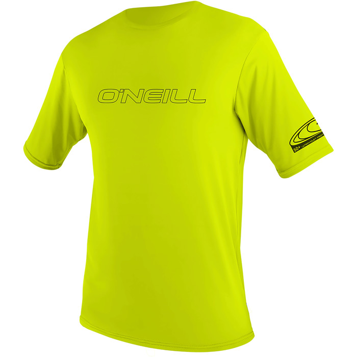 2024 O'Neill Youth Basic Skins Short Sleeve Rash Tee 3422 - Lime