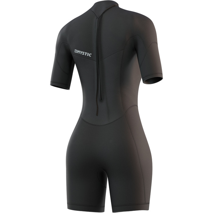 2024 Mystic Womens Brand 3/2mm Back Zip Shorty Wetsuit 210323 - Black