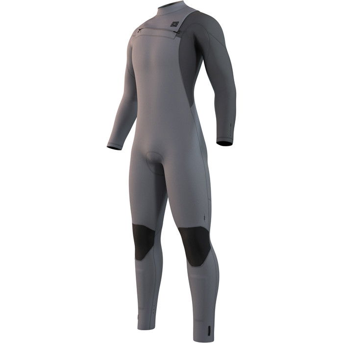 2024 Mystic Mens Marshall 5/3mm Chest Zip Wetsuit 35000.230008 - Light Grey