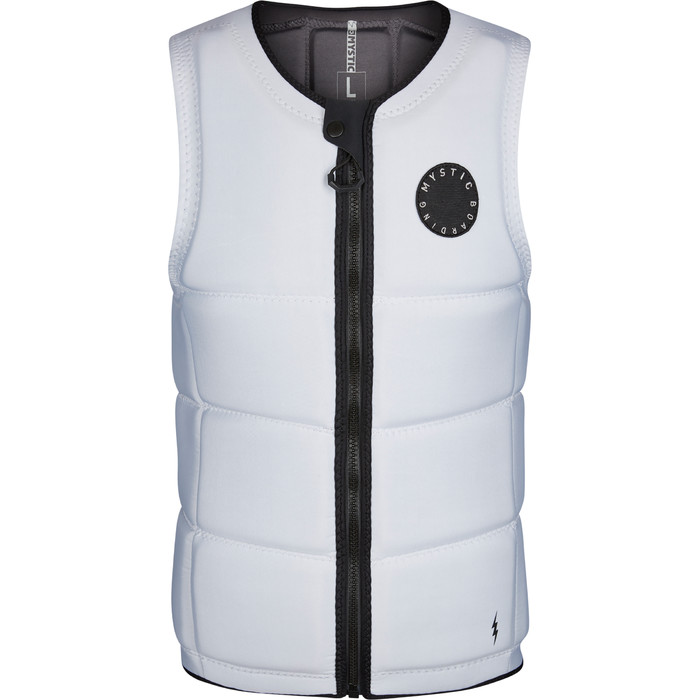 2021 Mystic Mens Star Peacock CE Wake Impact Vest 210158 - White