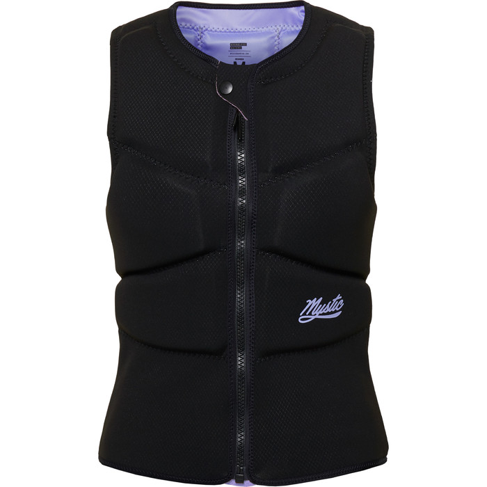 2023 Mystic Womens Ruby Front Zip Impact Vest 35005220143 - Black / Purple