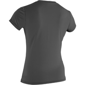 2019 O'Neill Womens Basic Skins Short Sleeve Rash Tee Graphite 3547