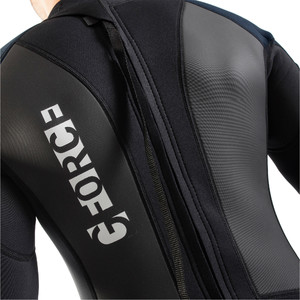 2024 Gul Mens G-Force 3mm Back Zip Flatlock Wetsuit GF1305-B7 - Black / Navy