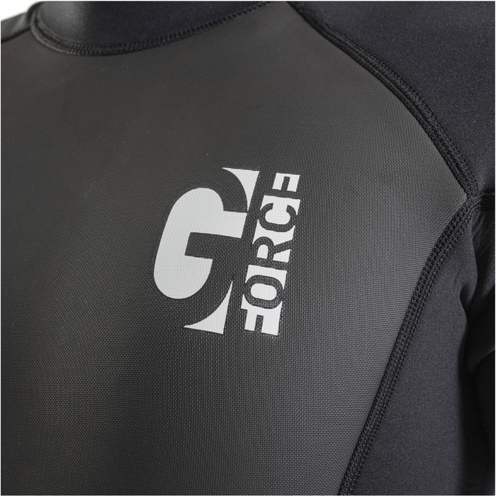 2024 Gul Mens G-Force 3mm Back Zip Flatlock Wetsuit GF1305-B7 - Black