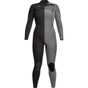 2023 Xcel Womens Comp 3/2mm Chest Zip Wetsuit WN32ZX - Black / Flower