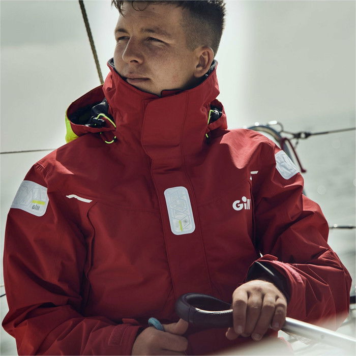 2024 Gill Os2 Chaqueta De Navegacin En Alta Mar Para Hombre Os25j - Rojo