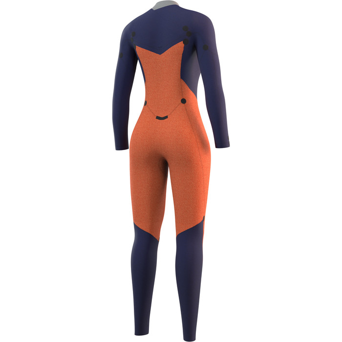 2024 Mystic Womens Dazzled 5/3mm Double Chest Zip Wetsuit 35000220093 - Night Blue