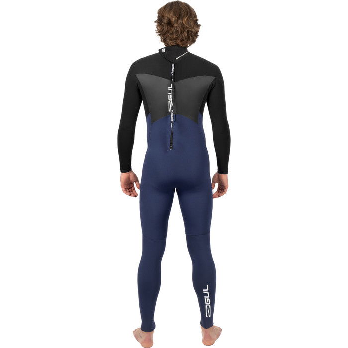 2024 Gul Mens Response 5/3mm GBS Back Zip Wetsuit RE1213-C1 - Navy / Black