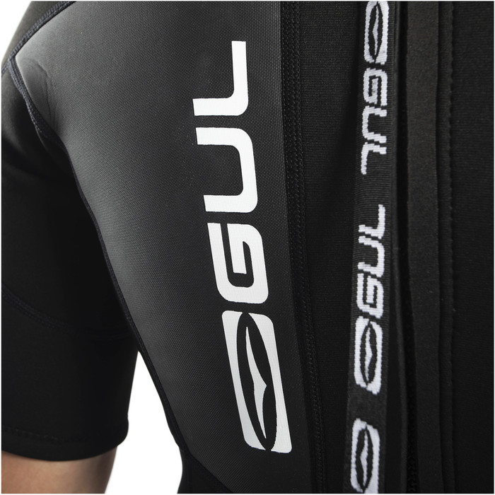 2024 Gul Mens Response 3/2mm Back Zip Shorty Wetsuit RE3319-C1 - Black