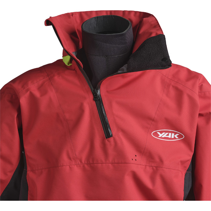 2024 Yak Kayak De Estratos Drysuit Con Cremallera 6585 - Rojo/negro