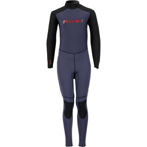 2024 Prolimit Junior Grommet 3/2mm Back Zip Wetsuit 18440 - Blue / Red