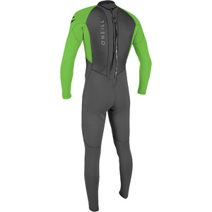 2024 O'Neill Hombres Reactor II 3/2mm Back Zip Neopreno 5040 - Graphite / Dayglow