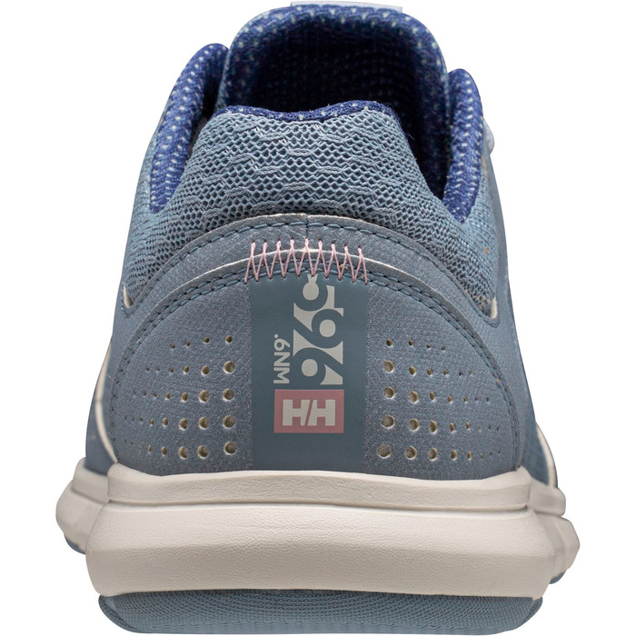 2024 Helly Hansen Ahiga V4 Para Mujer Hydropower Zapatillas 11583 - Dusty Blue / Off White