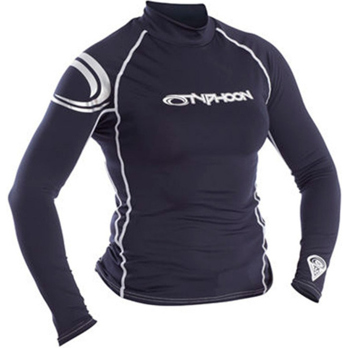 2019 Typhoon Womens Long Sleeve Rash Vest Dark Teal 430031