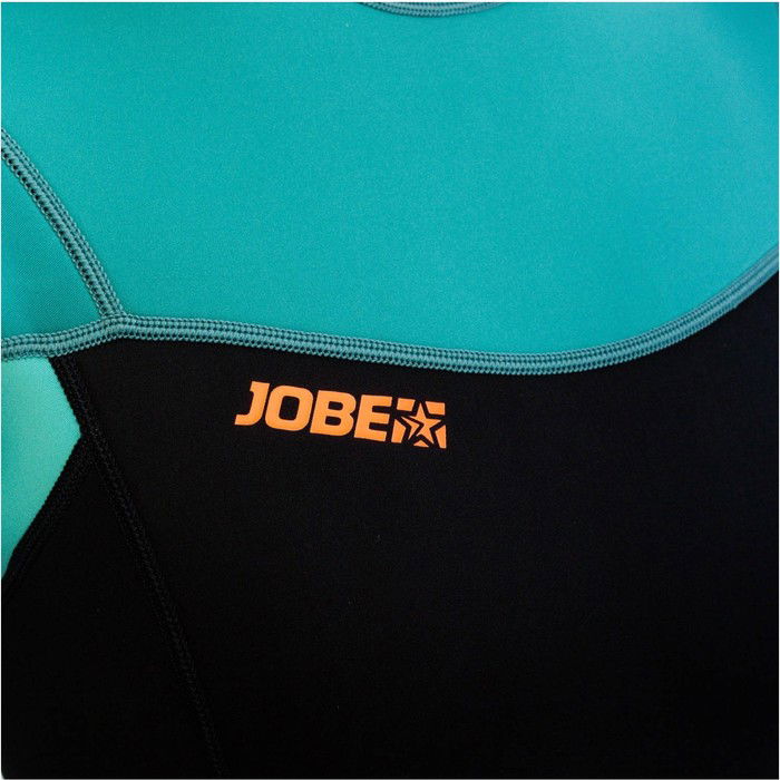 2024 Jobe Mujer Sofia 3/2mm Back Zip Shorty Neopreno 3036230 - Vintage Teal