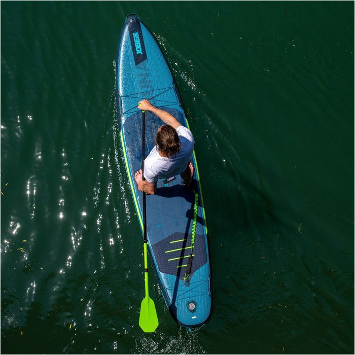 2024 Jobe Duna 11'6 Inflatable SUP Paddle Board Package 486423006 Steel Blue - Board, Bag, Pump, Paddle & Leash