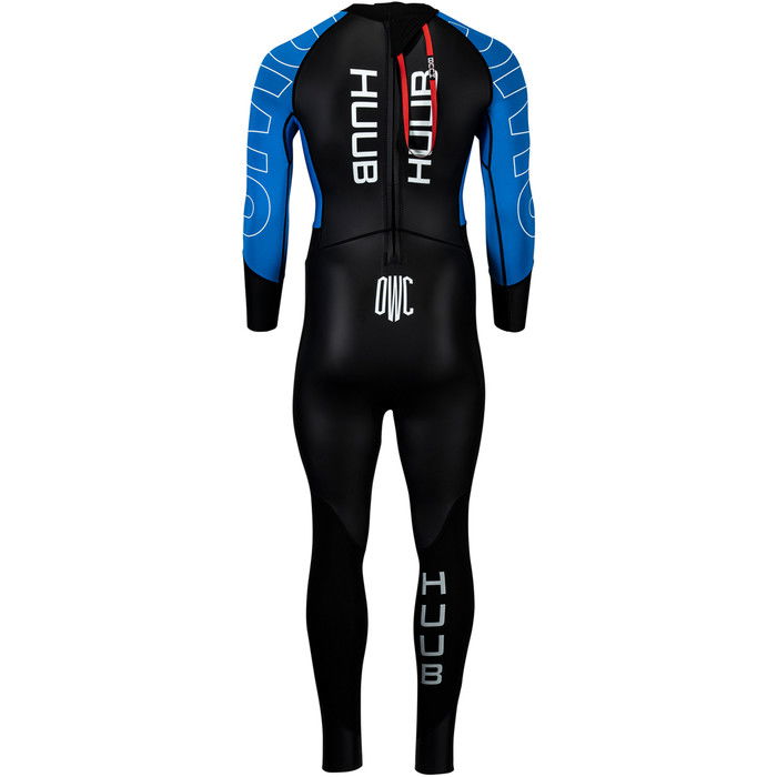 2024 Huub Hombres Open Water Collective Back Zip Swim Neopreno OWCBL - Black / Blue