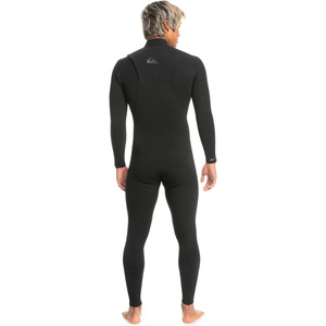 2024 Quiksilver Hombres Highline 3/2mm Chest Zip Neopreno EQYW103157 - Black