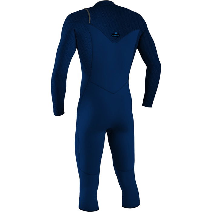 2024 O'Neill Mens Hyperfreak 4/3+mm Chest Zip Overknee Wetsuit 5432 - Navy