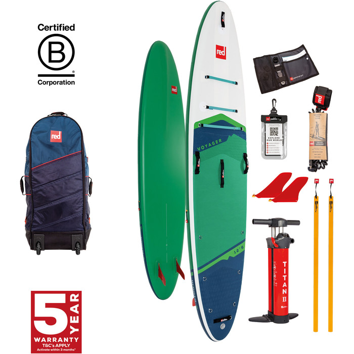 2024 Red Paddle Co 12'6'' Voyager MSL Stand Up Paddle Board , Bolsa Y Bomba 001-001-002-0064 - Green