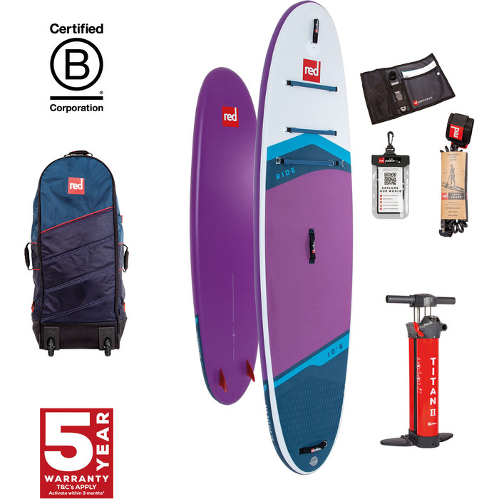 2024 Red Paddle Co 10'6'' Ride MSL Stand Up Paddle Board , Bolsa Y Bomba 001-001-001-0099 - Purple