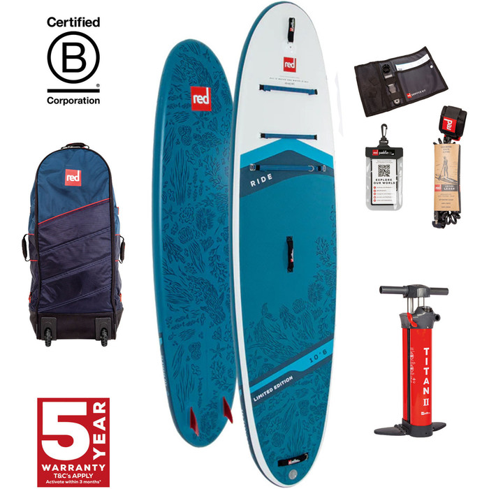 2024 Red Paddle Co 10'6'' Edicin Limitada Ride MSL Stand Up Paddle Board , Bolsa Y Bomba 0001-001-001-0100 Blue