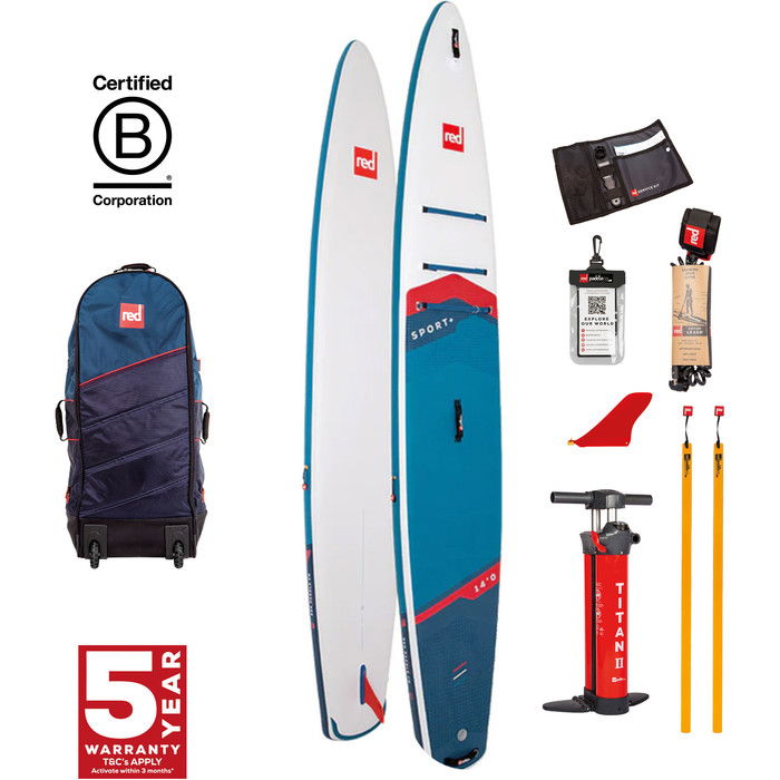 2024 Red Paddle Co 14'0'' Sport + MSL Stand Up Paddle Board , Bolsa Y Bomba 001-001-002-0072 - Blue