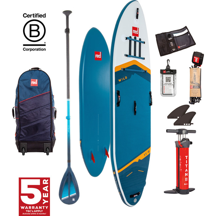 2024 Red Paddle Co 11'0'' Wild MSL Stand Up Paddle Stand Up Paddle Board , Tabla, Bolsa, Bomba Y Hybrid Tough Paddle 001-001-005