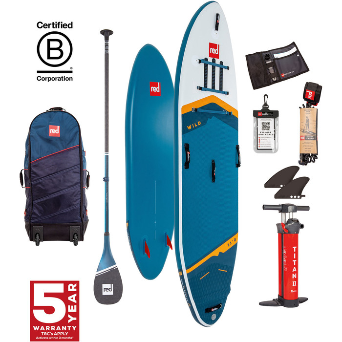 2024 Red Paddle Co 11'0'' Wild MSL Stand Up Paddle Stand Up Paddle Board , Tabla, Bolsa, Bomba Y Remo Prime Lightweight 001-001-