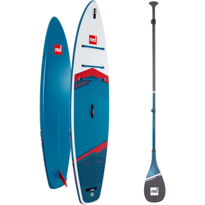 2024 Red Paddle Co 11'0'' Sport MSL Stand Up Paddle Board & Prime Pala Ligera 001-001-002-0058 - Blue