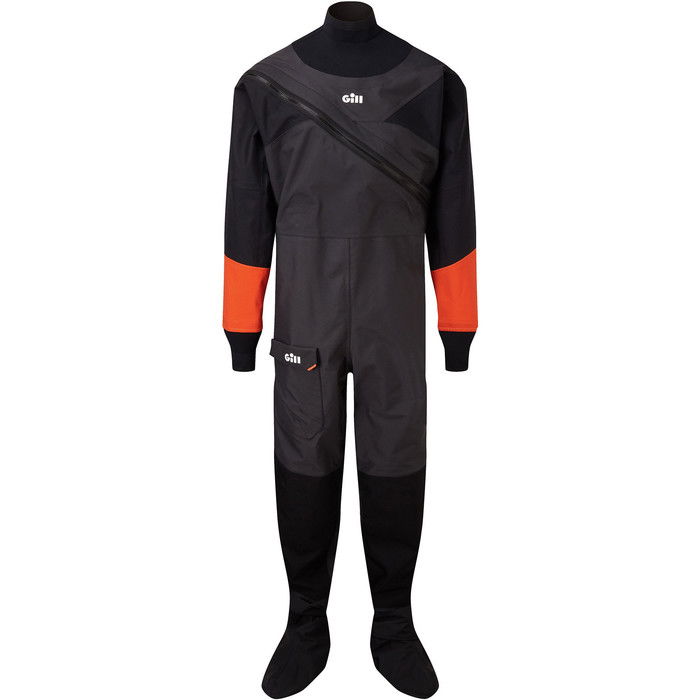 2024 Gill Junior Front Zip Drysuit 4804J - Black