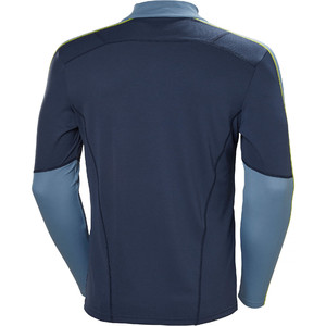 2019 Helly Hansen Mens Lifa Active 1/2 Zip Long Sleeve Base Layer Graphite Blue 48309