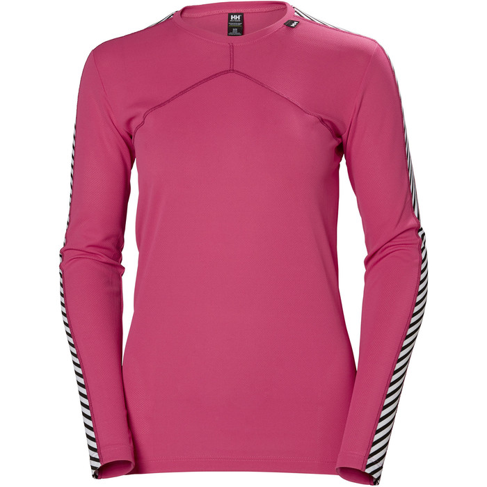 2019 Helly Hansen Womens HH Lifa L / S Crew Base Layer Dragon Fruit 48326