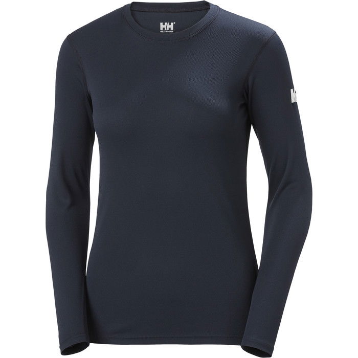 2024 Helly Hansen Hh Mujeres Tech Crew Capa Base De Manga Larga 48374 - Navy