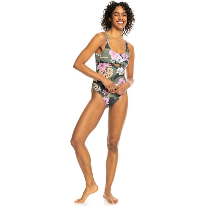 2024 Roxy Pro Traje De Bao De Una Pieza De Lnea Doble ERJX103636 - Anthracite Classic Pro Surf