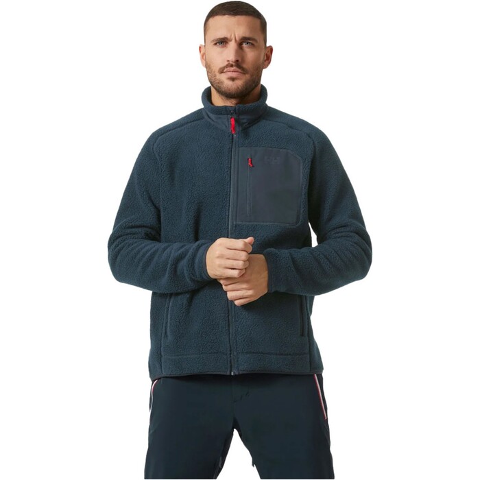 2023 Helly Hansen Mens Panorama Pile Fleece Block Jacket 49460 - Navy