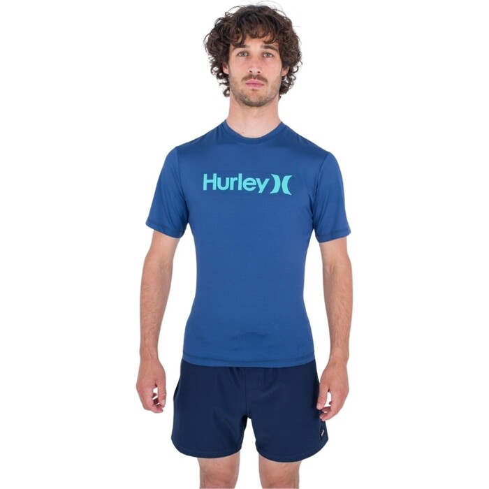 2024 Hurley Hombres Chaleco De Licra De Manga Corta One And Only Quickdry MAT0001010 - Submarine