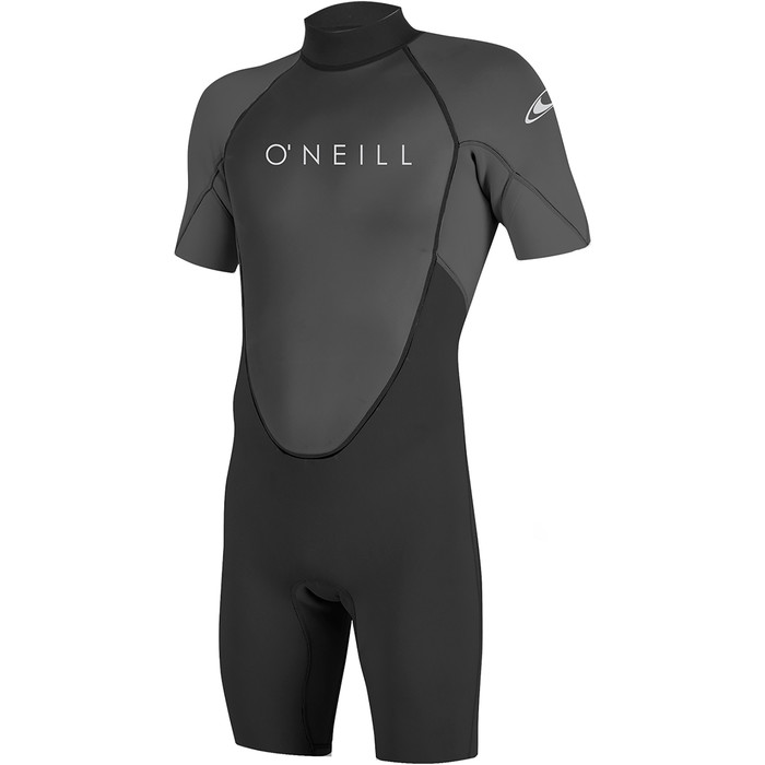 2024 O'Neill Hombres Reactor II 2mm Back Zip Shorty Neopreno 5041 - Black / Graphite