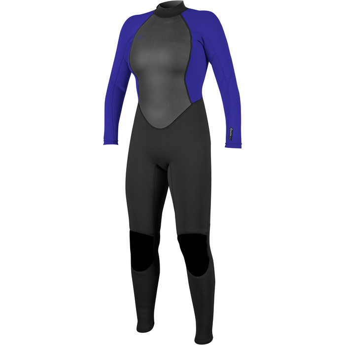 2024 O'Neill Womens Reactor II 3/2mm Back Zip Wetsuit 5042 - Black / Cobalt