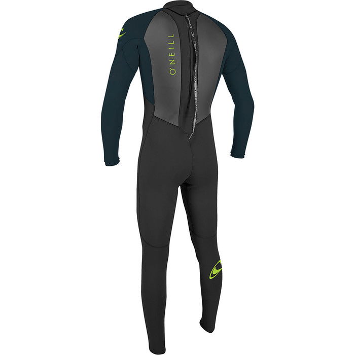 2024 O'Neill Youth Reactor II 3/2mm Back Zip Wetsuit 5044 - Black / Slate