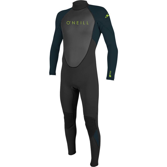 2024 O'Neill Youth Reactor II 3/2mm Back Zip Wetsuit 5044 - Black / Slate