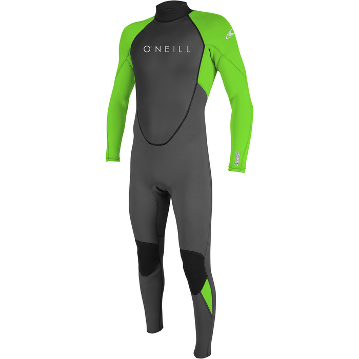 2024 O'Neill Youth Reactor II 3/2mm Back Zip Wetsuit 5044 - Graphite / Dayglo