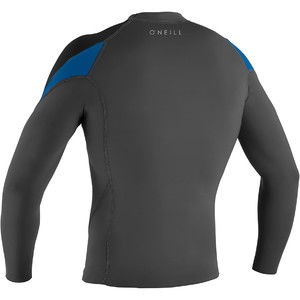 2024 O'Neill Mens Reactor II 1.5mm Neoprene Long Sleeve Top 5080 -  Graphite / Black / Ocean