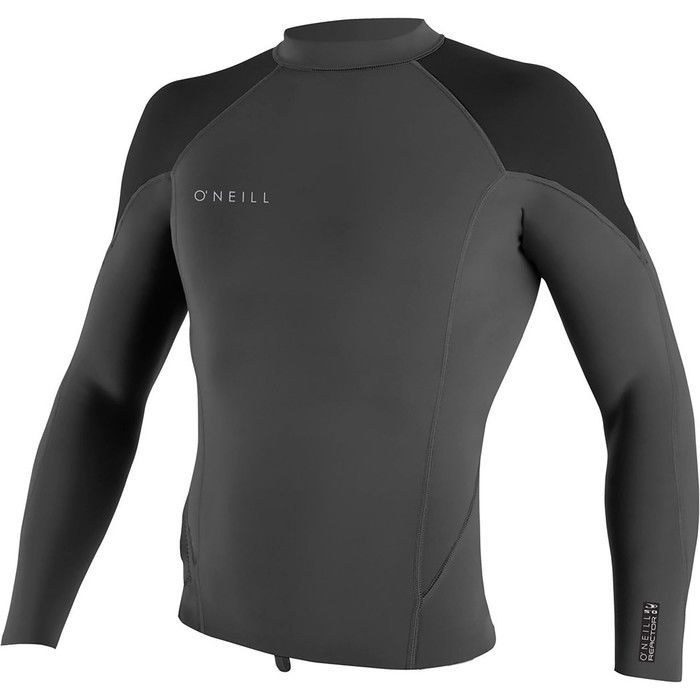 2024 O'neill Hombres Reactor Ii 1.5mm Top De Neopreno De Manga Larga 5080 - Graphite / Negro / Ocano