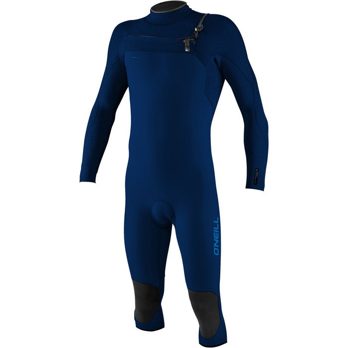 2024 O'Neill Mens Hyperfreak 4/3+mm Chest Zip Overknee Wetsuit 5432 - Navy