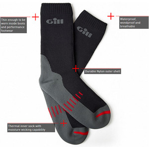 2019 Gill Waterproof Socks Graphite 762