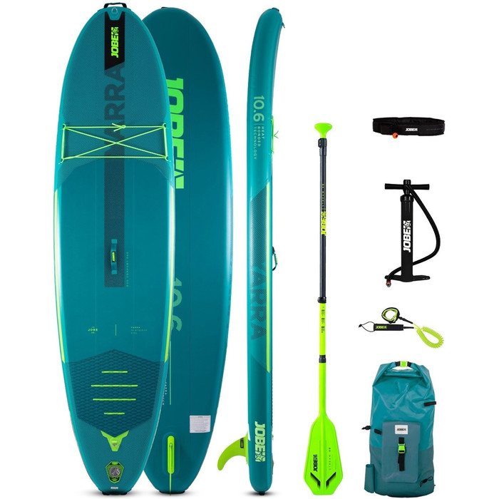 2023 Jobe Yarra 10'6 Inflatable Paddle Board Package 486423012 - Board, Bag, Pump, Paddle & Leash