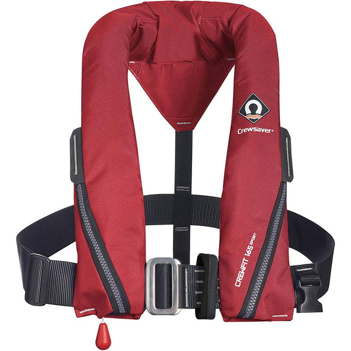 2024 Crewsaver Crewfit 165N Sport Manual Harness Lifejacket 9715RM - Red