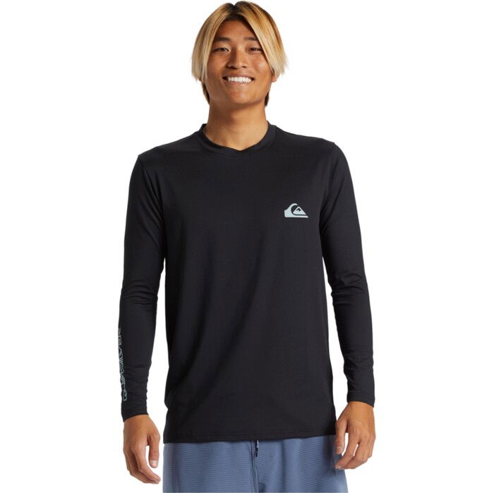 2024 Quiksilver Mens Everyday Surf Long Sleeve Tee AQYWR03154 - Black