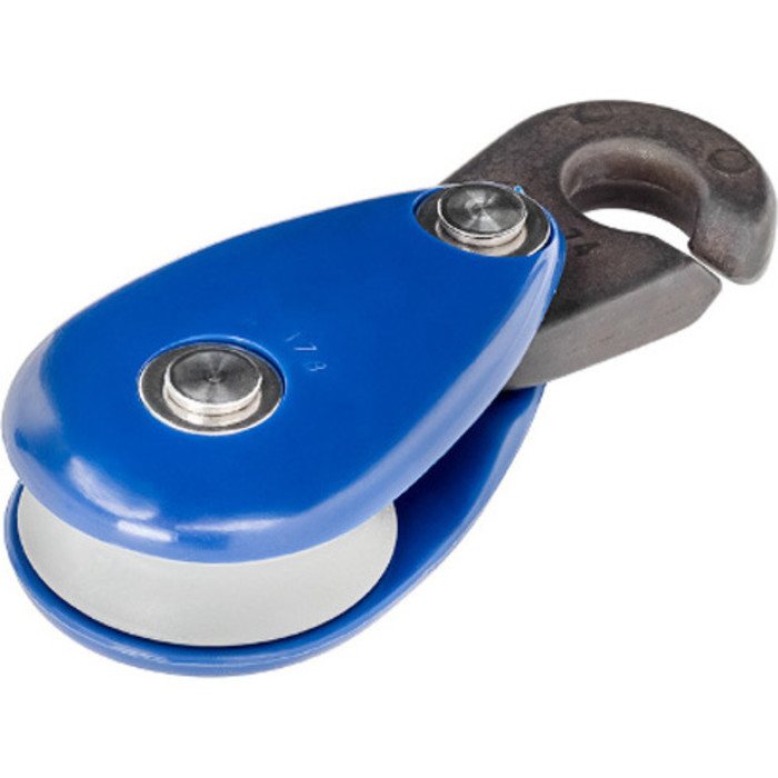 Allen Brothers Classic Dinghy Block Solo Cojinete Liso Con Clip Inglefield Azul Real A78-74